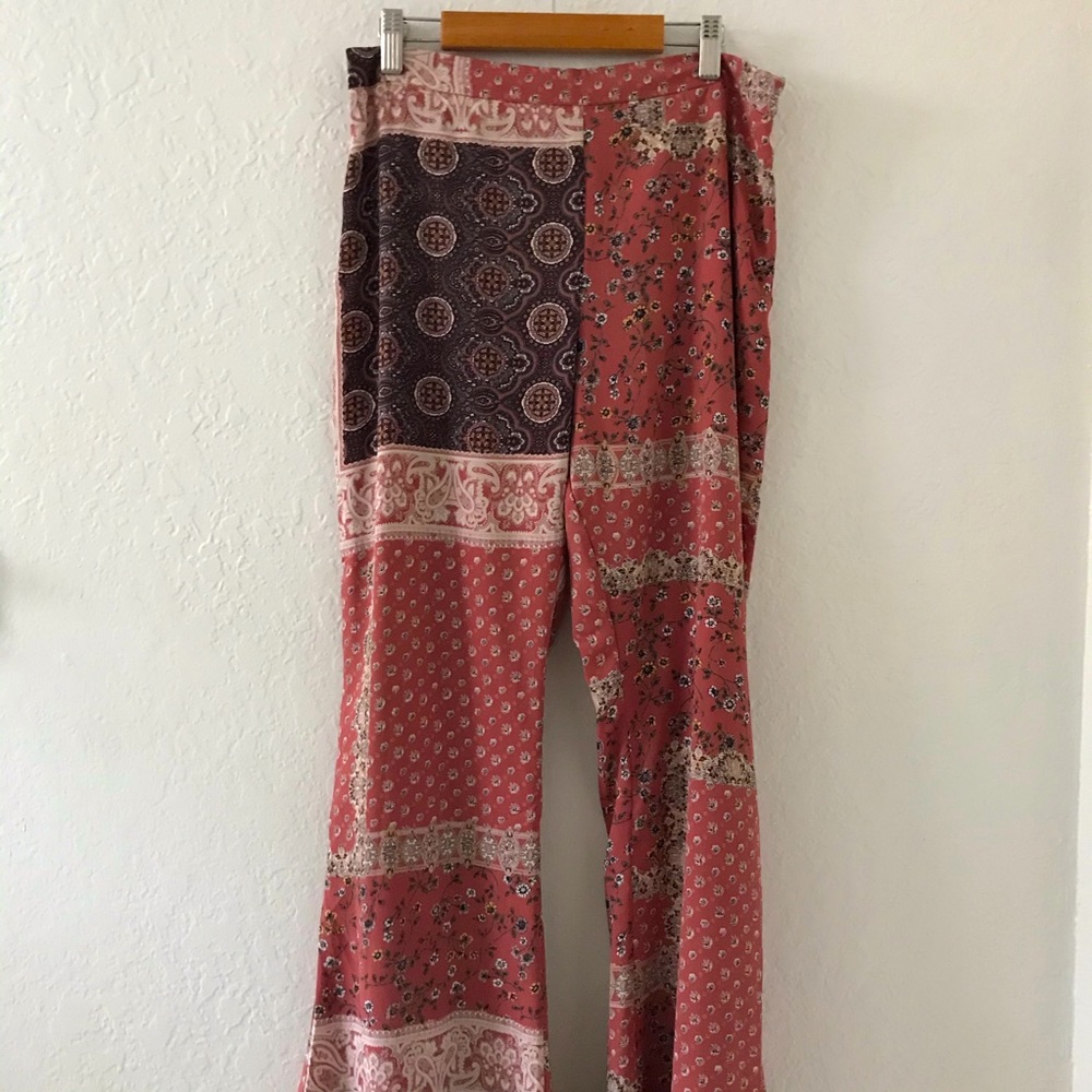 Sage the label wide bell bottoms